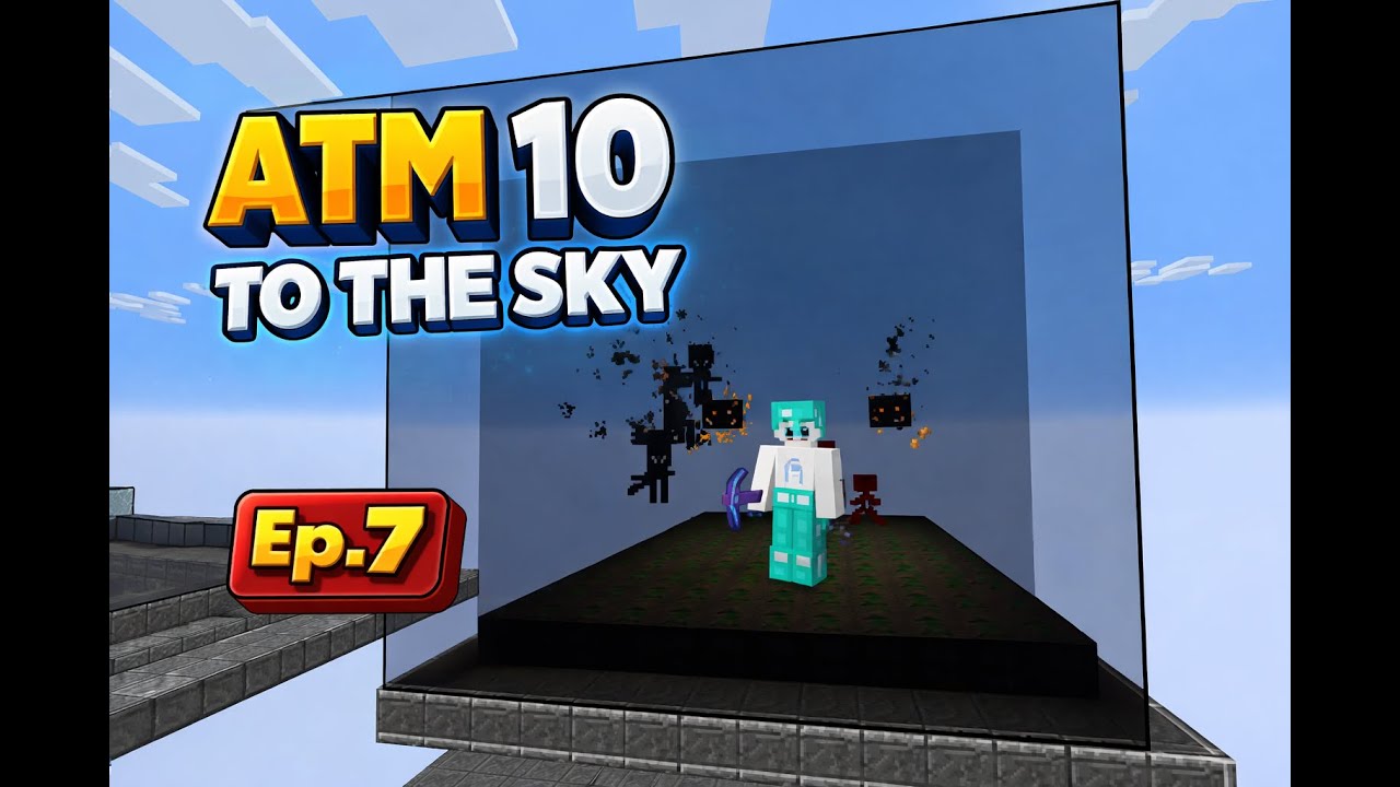membuat farm wither skeleton | ATM 10 To The Sky EPS 7