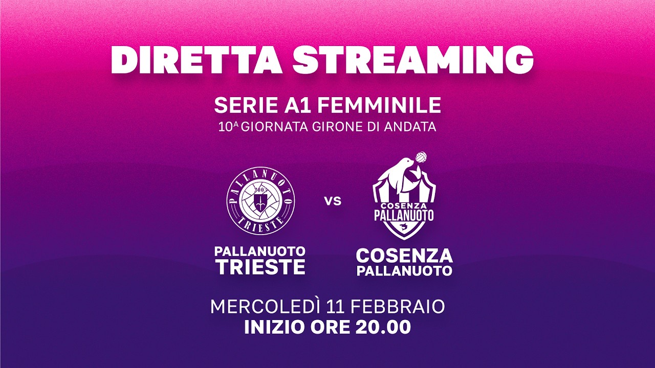 A1F Pallanuoto Trieste vs Cosenza Pallanuoto