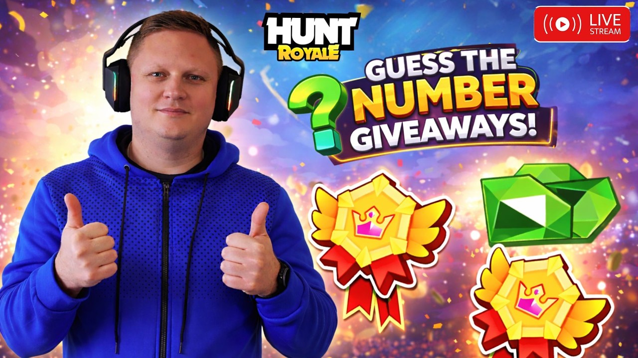🔴 LIVE! - HUNT ROYALE GUESS THE NUMBER GIVEAWAYS! ADF AND FS GRIND!