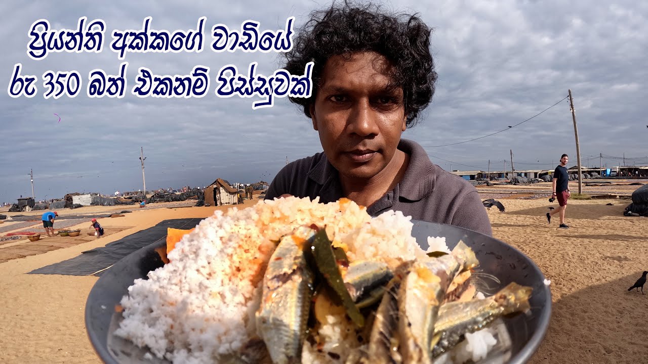 තැම්බුන් හොද්ද ලිපේ තියලා මාළු ගේන්න යන ප්‍රියන්ති අක්කා Sea Food | Street Food | Fish Curry