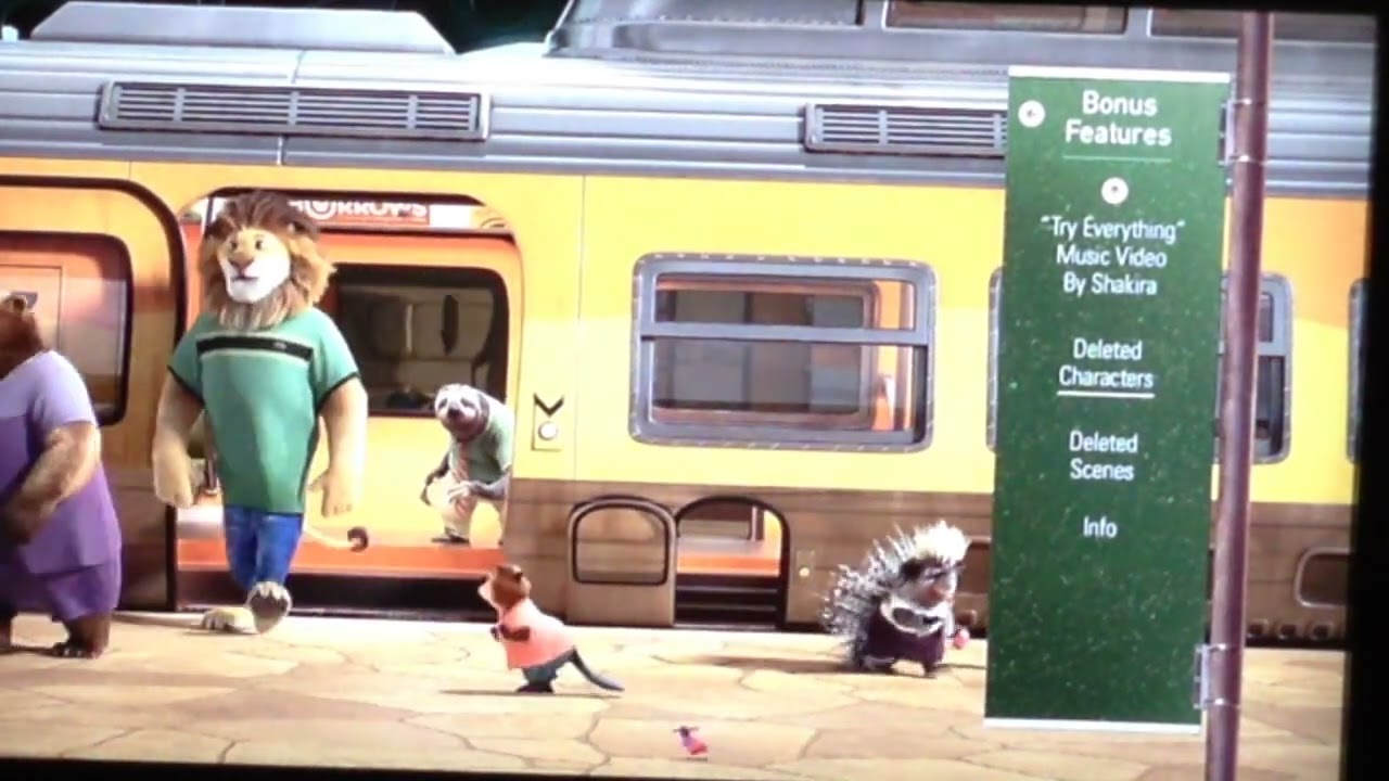 Daniel movie time Blue Ray menu walkthru Zootopia