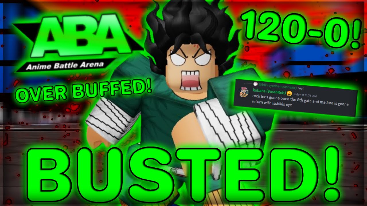 So ABA Over BUFFED Rock Lee! (INSANE!)