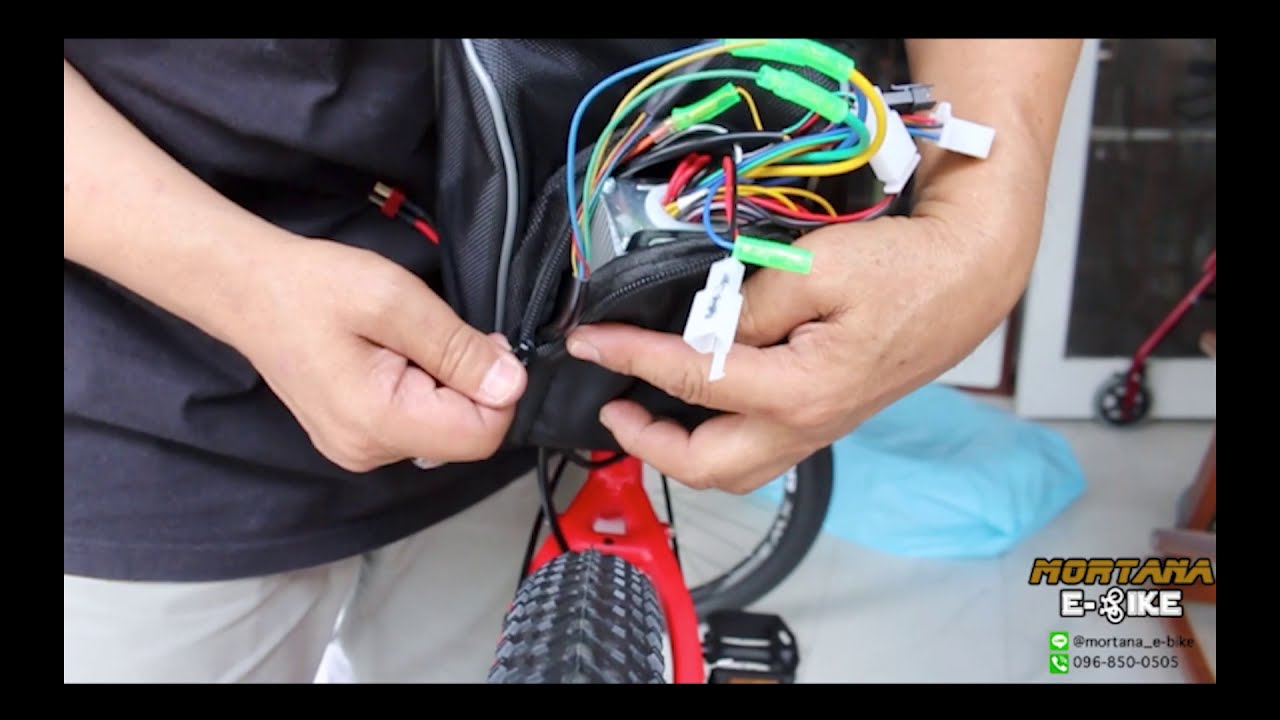 รีวิวติดตั้งและต่อสายดุมมอเตอร์จักรยานไฟฟ้า 36V350W by Mortana E-Bike