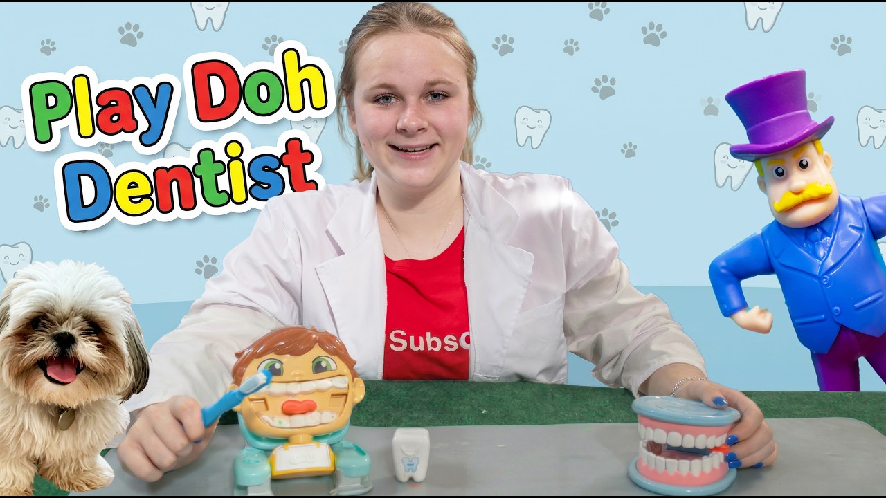 Assistant Finds Hidden Play Doh Dental Tools Hidden by Mayor Humdinger