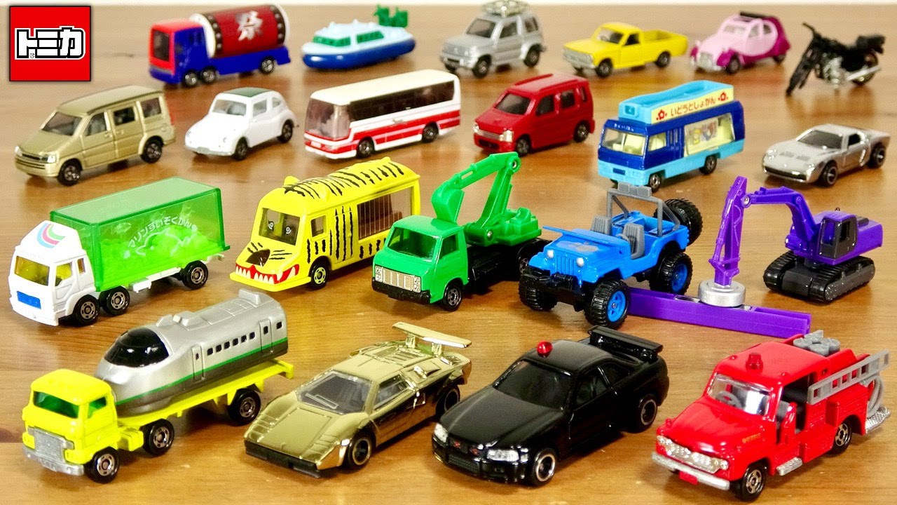 金メッキのカウンタックに新幹線トレーラー！トミカ博の代わりにトミカくじ２ 中型ポンプ消防車・リフマグ・移動図書館・バックホー 今ではみない貴重な車両ばかり！もっさん毎度ありがとう！