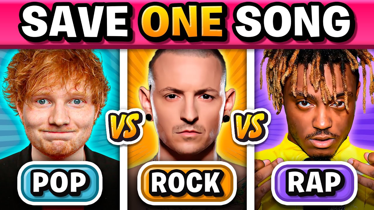 POP vs ROCK vs RAP: Save One Song 🎶 Music Quiz Challenge