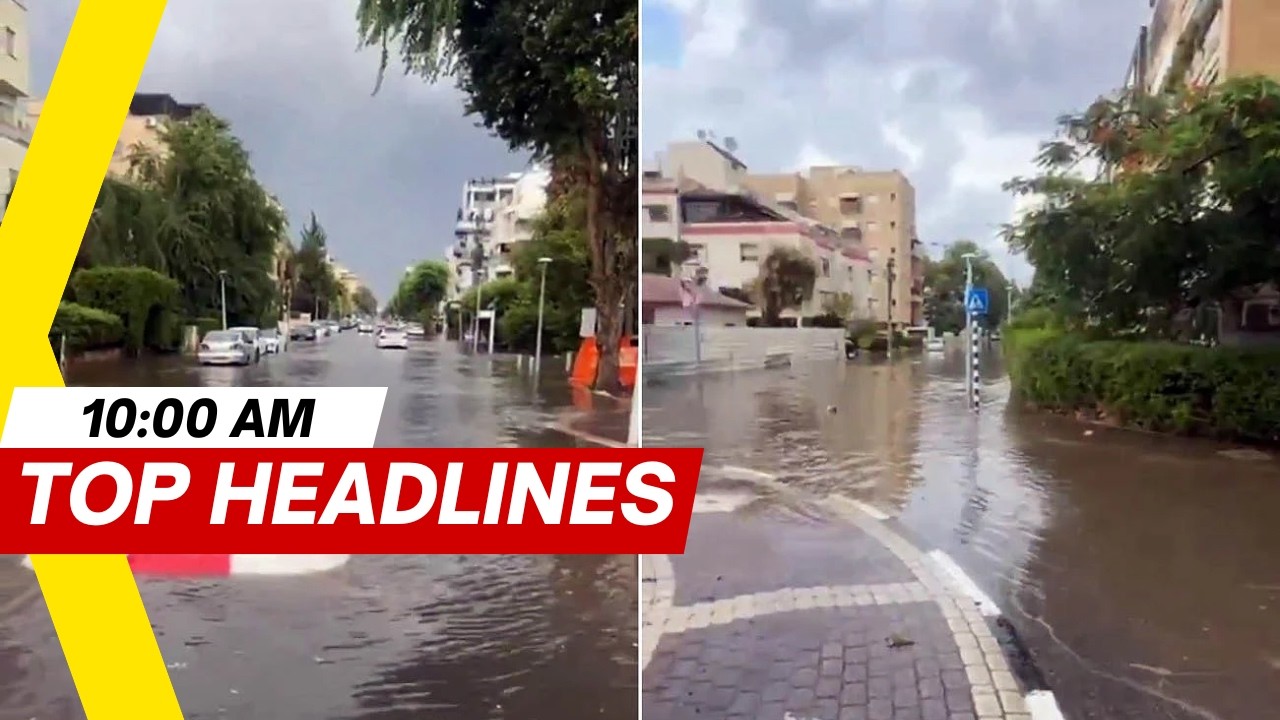 Tel Aviv Flooded After Iranian Missile Strike Damages Water Infrastructure | Top Headlines on NewsX