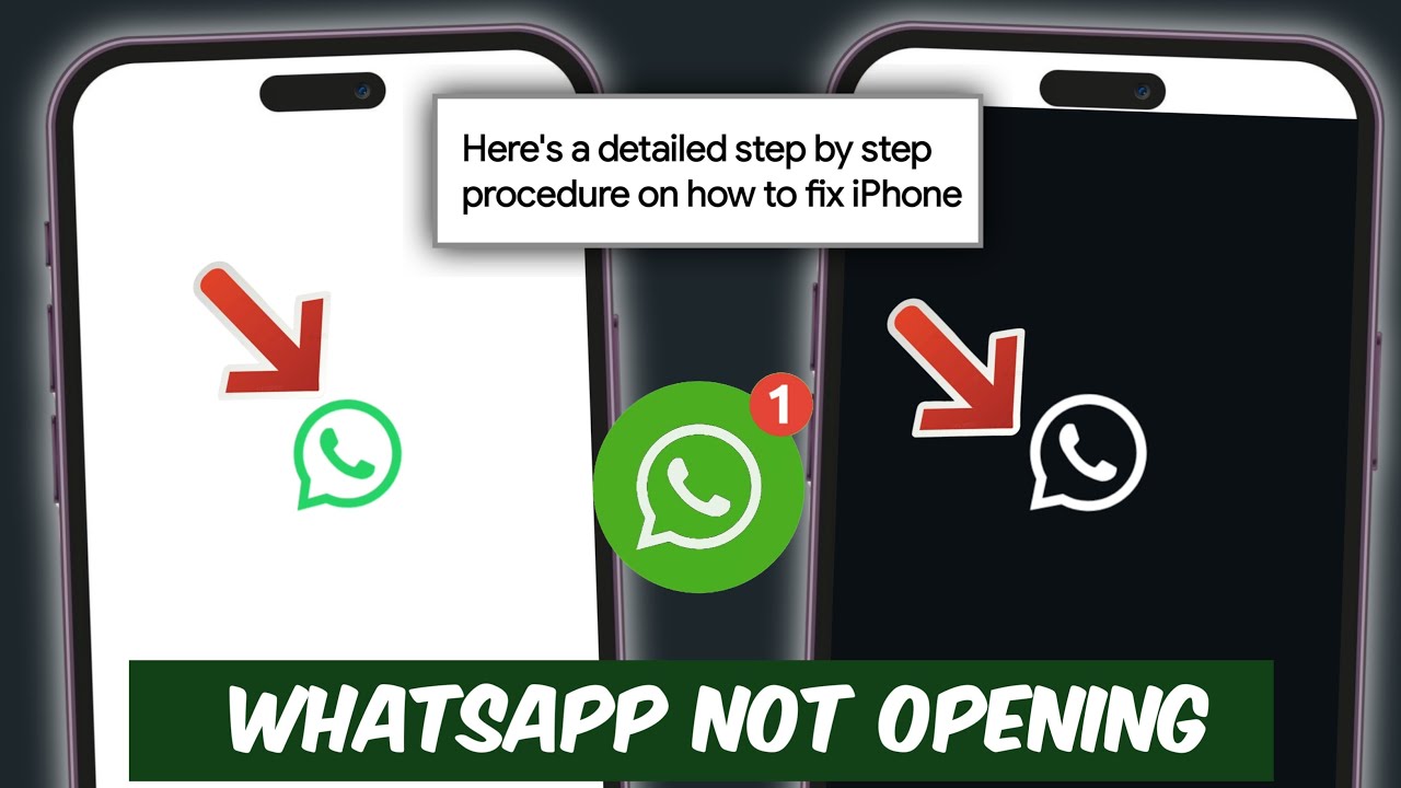 Исправление проблемы с открытием WhatsApp на iPhone | WhatsApp завис на белом черном экране на iP...