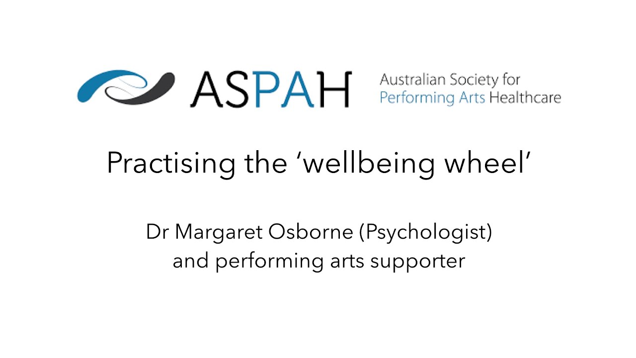 Practising the 'wellbeing wheel'