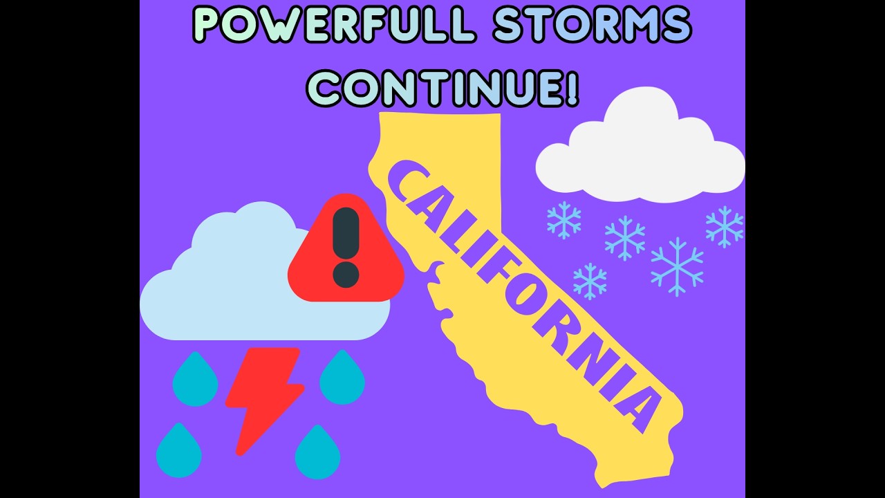 California Thunderstorm Outbreak! Multiple Days of Active Weather!