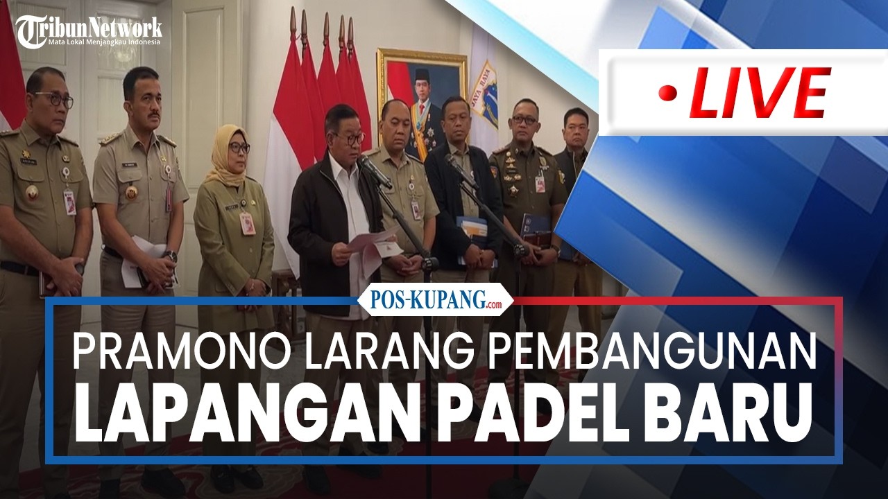 🔴Pramono Larang Pembangunan Lapangan Padel Baru di Area Perumahan Buntut Ramai Keluhan Warga