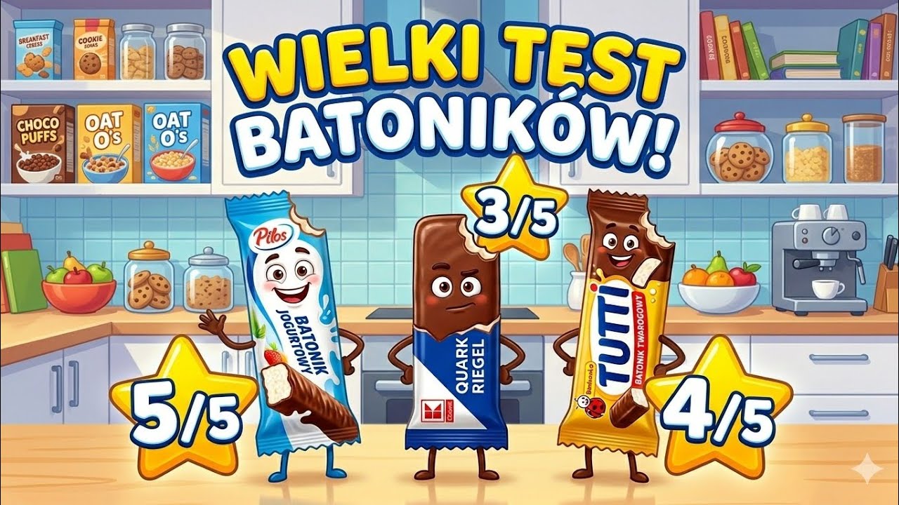 WIELKI TEST BATONIK&Oacute;W TWAROGOWYCH! 🏆 Pilos vs K-Classic vs Tutti &ndash; Kto wygrywa?