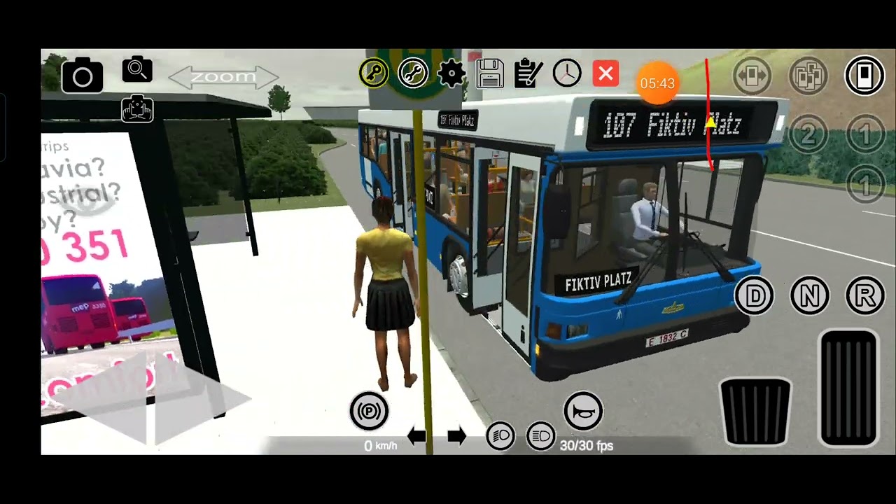 Поездка на MAZ 103.C65 в Proton Bus Simulator.