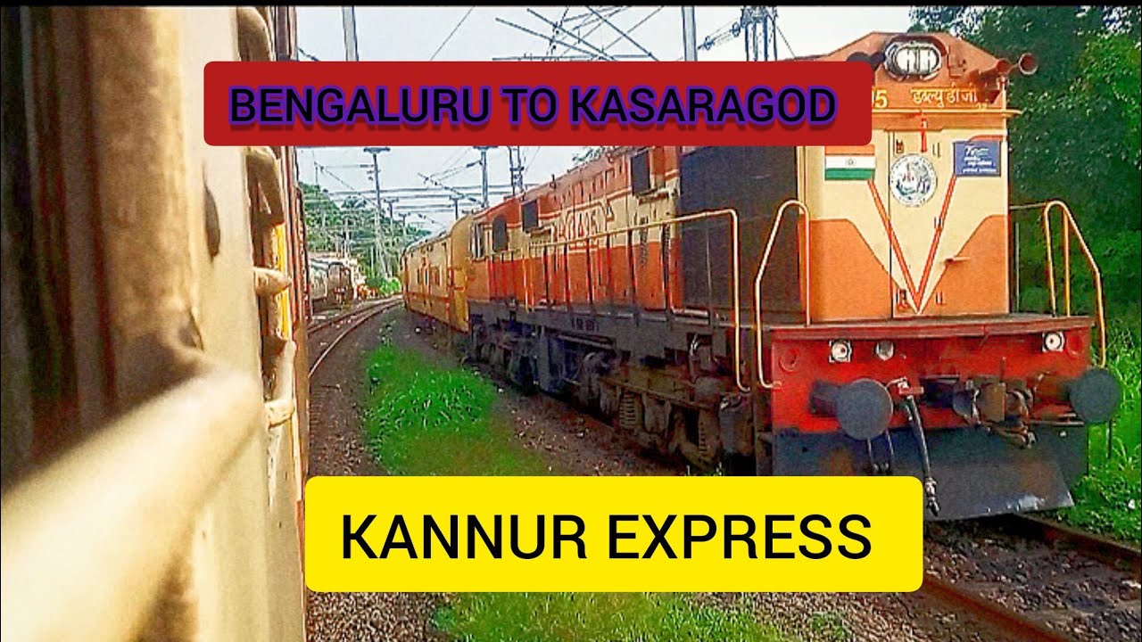 16511 KANNUR EXPRESS BENGALURU TO KASARAGOD /train journey #indianrailways