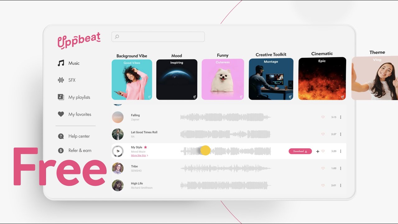 Find Your Sound &ndash; Free Music From Uppbeat