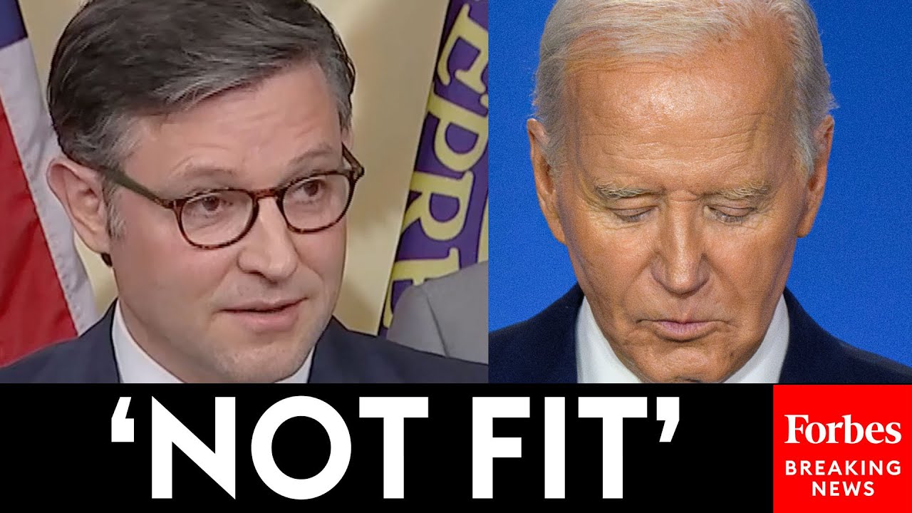 BREAKING NEWS: Speaker Johnson Demands Biden Step Down From Office After He Dropped 2024 Bid
