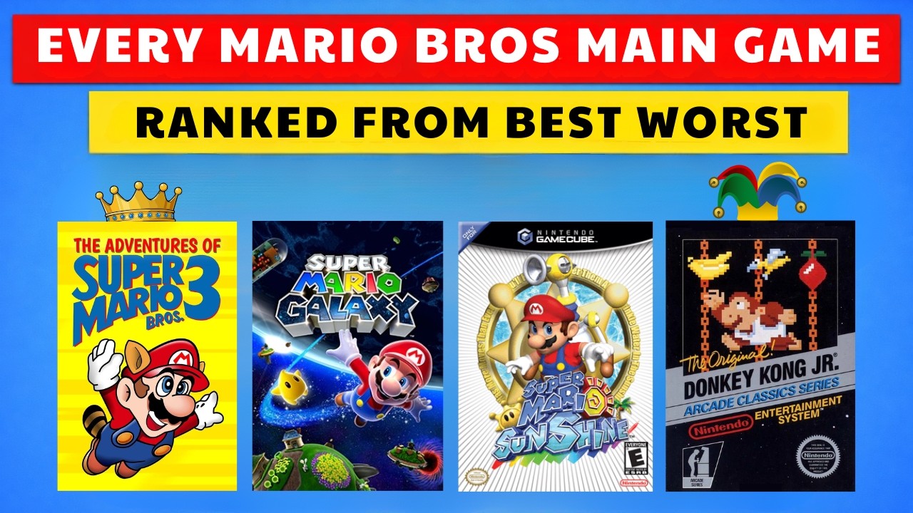 Рейтинг всех основных игр серии Super Mario Brothers от лучшей к худшей.