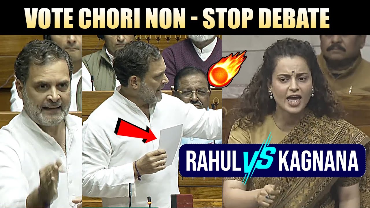 Big Debate Between Kangana Ranaut Vs Rahul Gandhi Over VOTE CHORI In Lok Sabha | PM Modi | News Buzz