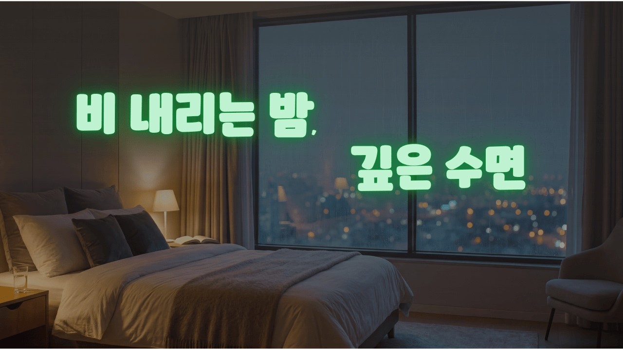 비 오는 밤 호텔 침실 창가 ASMR 🌧 수면 ASMR | Rainy Night in a Cozy Hotel Room for Sleep (40 Minutes)