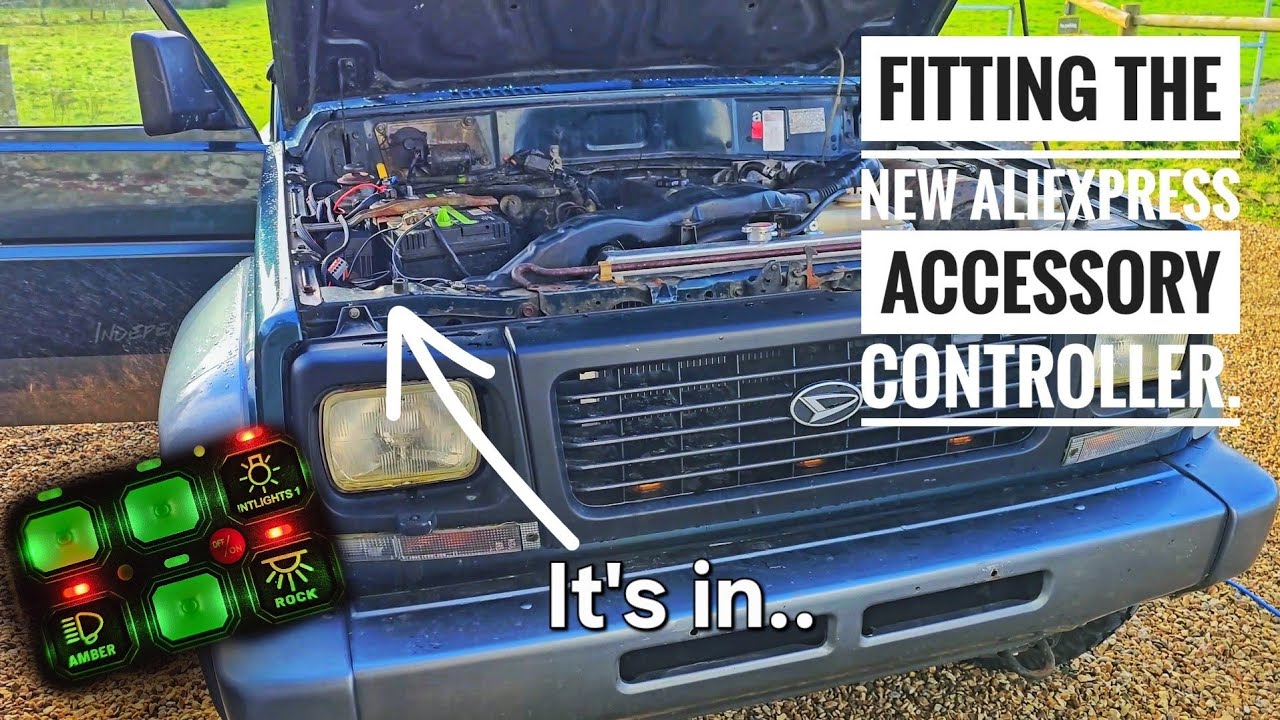 Installing the switch panel to the Fourtrak // AliExpress special