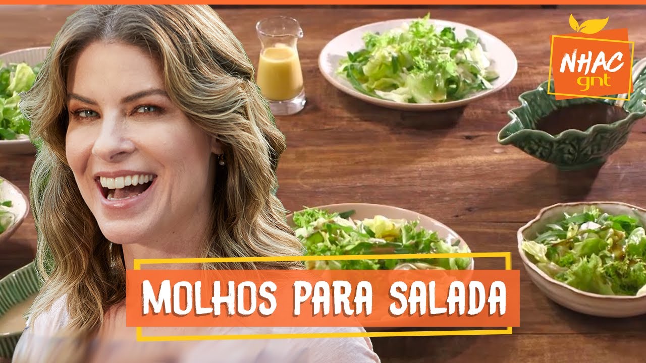 4 OPÇÕES DE MOLHOS PARA SALADA VERDE | Rita Lobo | Cozinha Prática