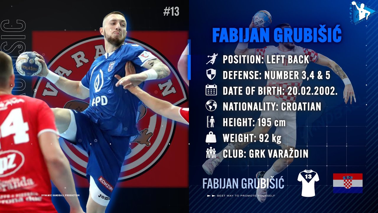 Fabijan Grubišić - Left Back - GRK Varaždin - Highlights - Handball - CV - 2022/23