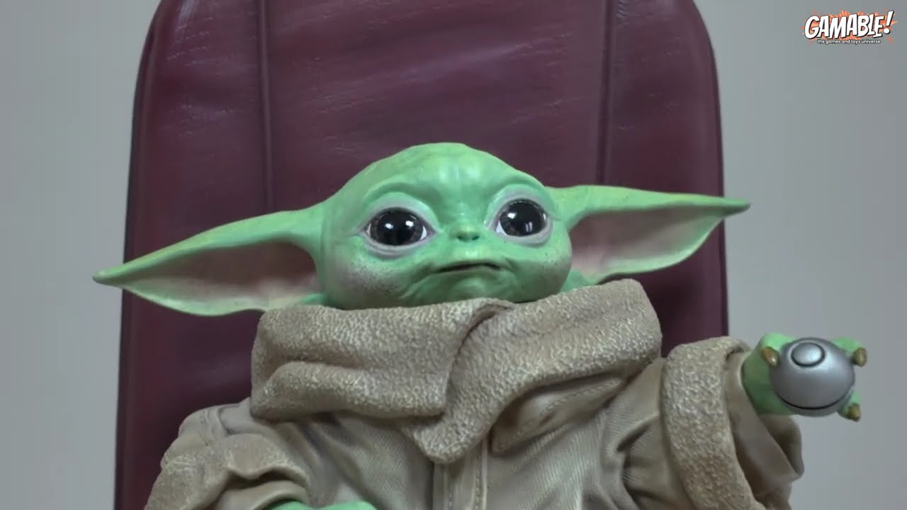Star Wars The Mandalorian Grogu Child in Chair 1/2 scale