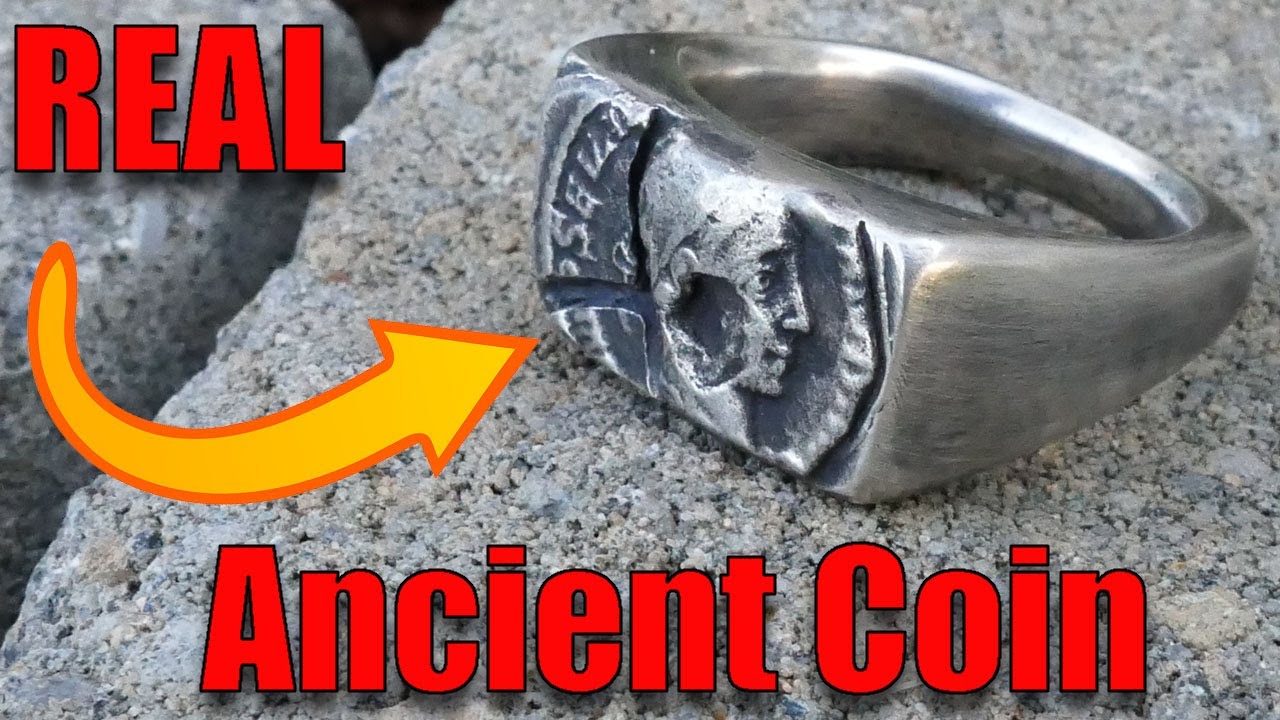 Изготовление кольца-печатки из римской монеты возрастом 1800 лет