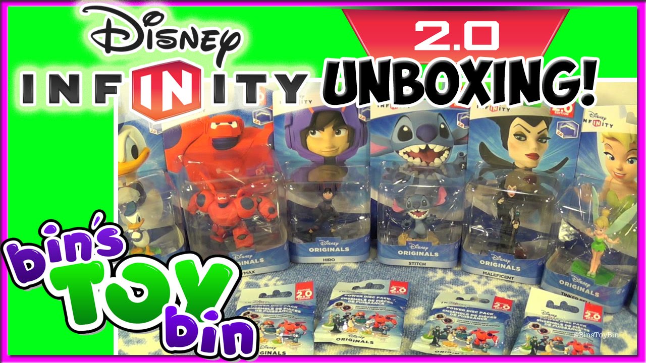 Disney Infinity 2.0 Originals - Stitch, Big Hero 6, Tinkerbell + More! Unboxing by Bin's Toy Bin