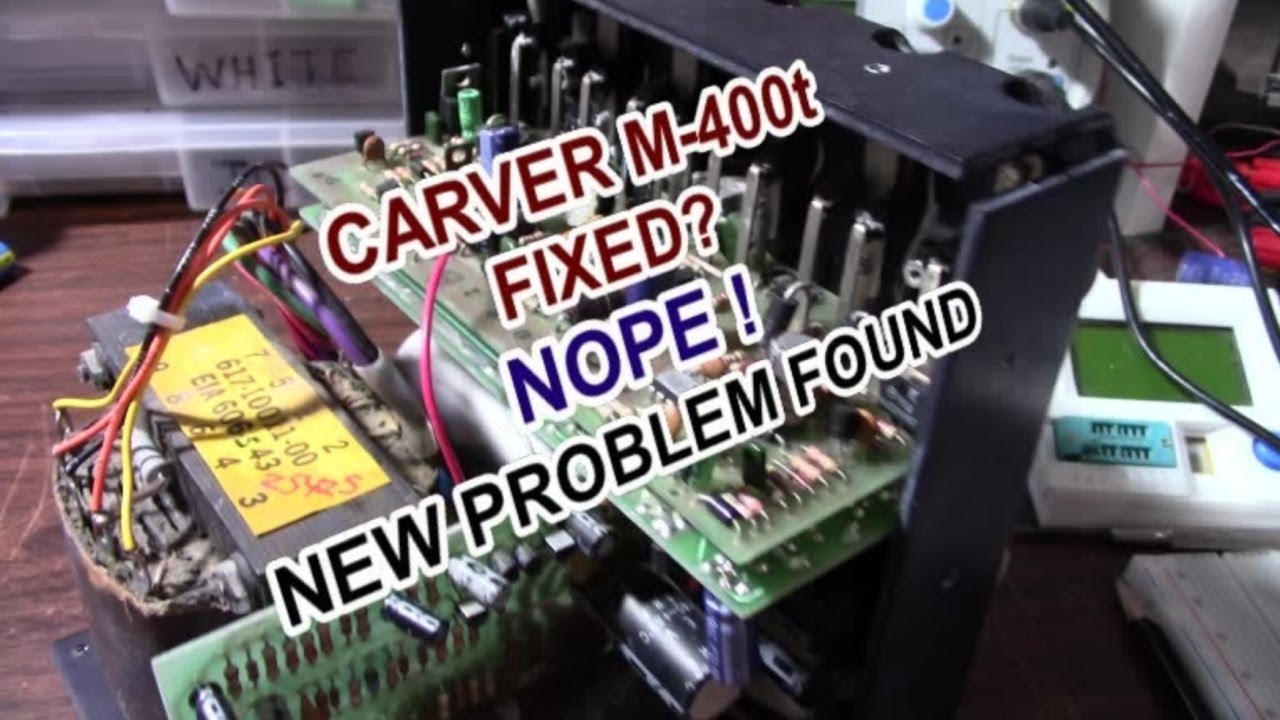 Carver M-400t amplifier repair PART 3