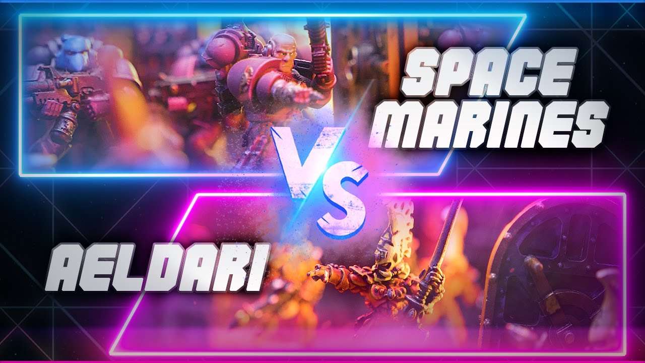 SPACE MARINES vs AELDARI | Warhammer 40k Boarding Actions Battle Report