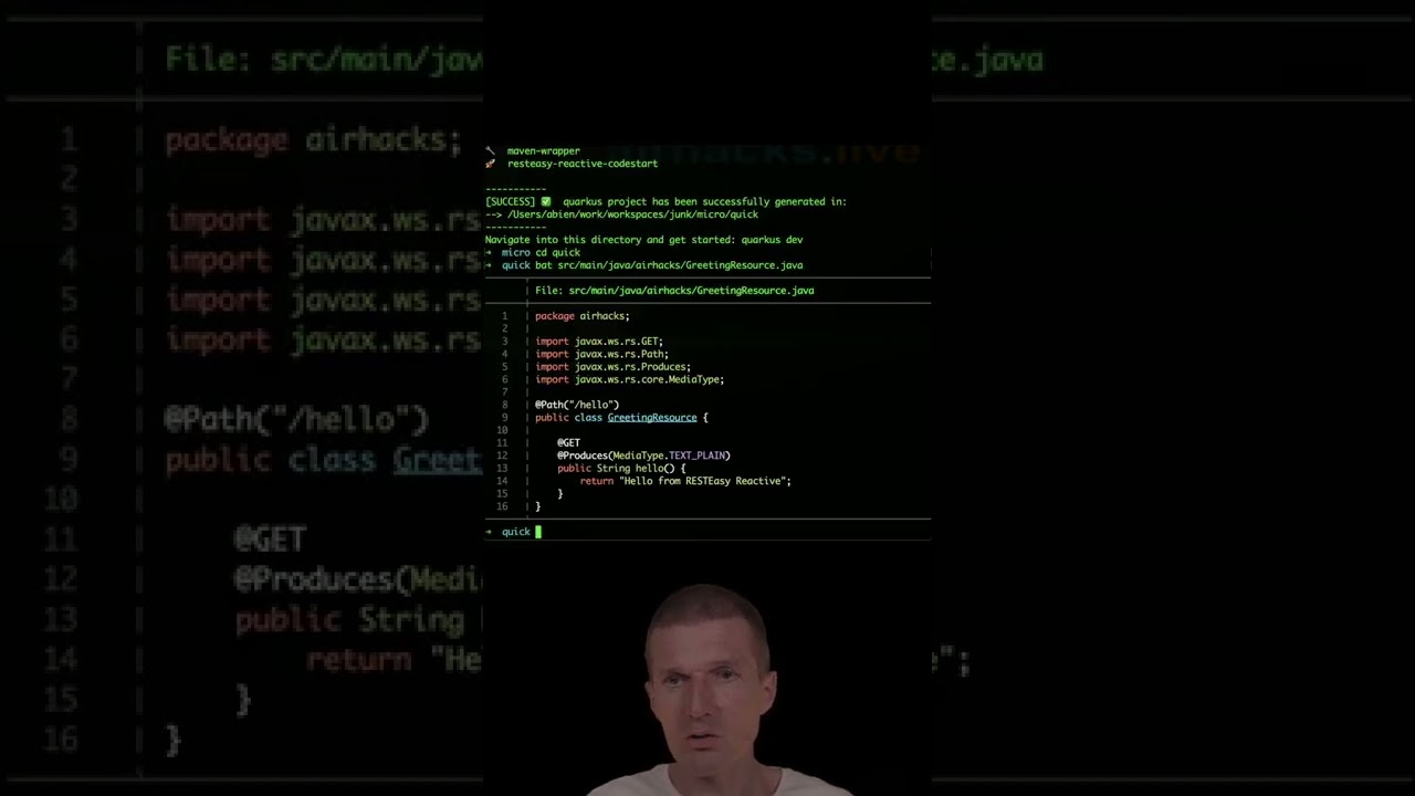 A Microservice from Scratch with Quarkus #airhacks #java #short