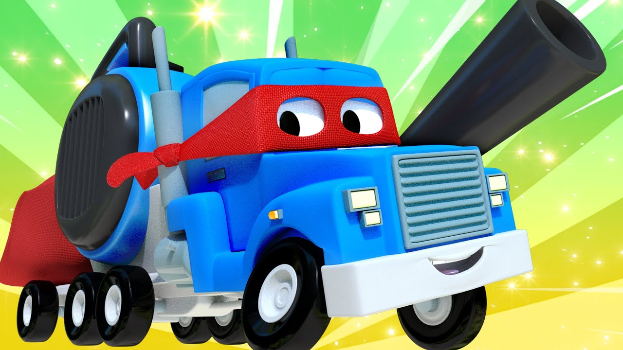 Xe lửa m&ugrave;a h&egrave; - Si&ecirc;u xe tải Carl 🚚⍟ những bộ phim hoạt h&igrave;nh về xe tải l Vietnamese Cartoons for Kids