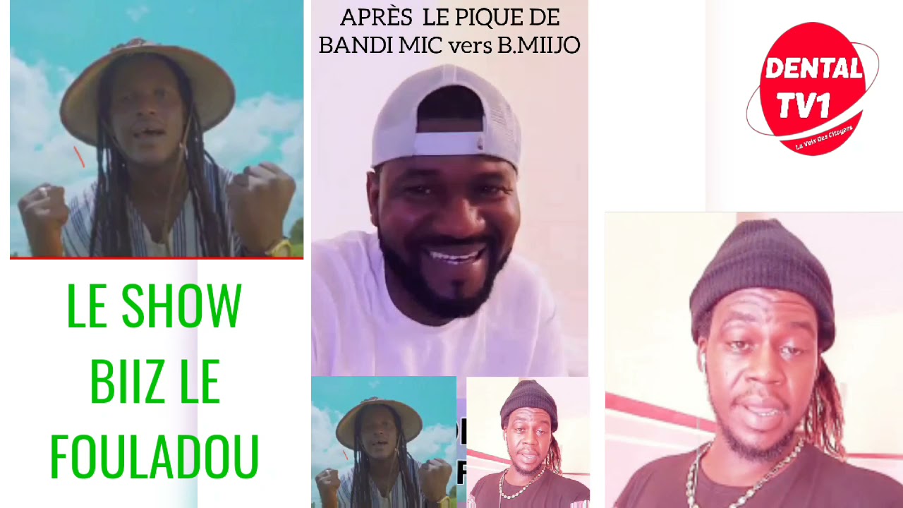 Deux Bandi : Miijo et Mic se Grince ls dents au Fouladou. Lokolomal joue l'arbitre et tap sur le Mic