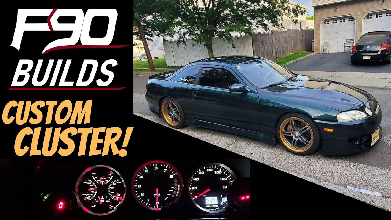 1JZ GTE Swapped Lexus SC400 Custom Cluster (Speedhut Gauges)