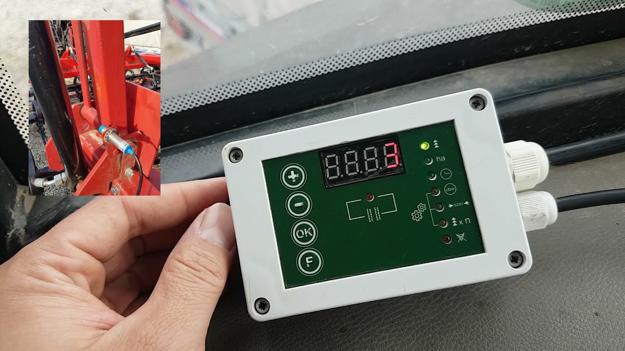 Sterownik siewnika. Ścieżki technologiczne. Pokaz działania.