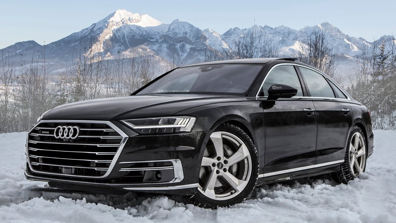 PLAYING IN SNOW - The new 2018/19 AUDI A8 50 TDI QUATTRO (+ interior details)