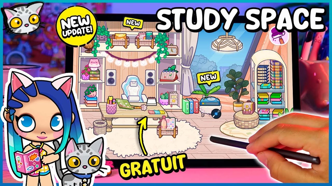 🎨 Comment Décorer un ESPACE D’ÉTUDE ESTHÉTIQUE GRATUIT dans Avatar World | Idées de Décoration 🌟✨