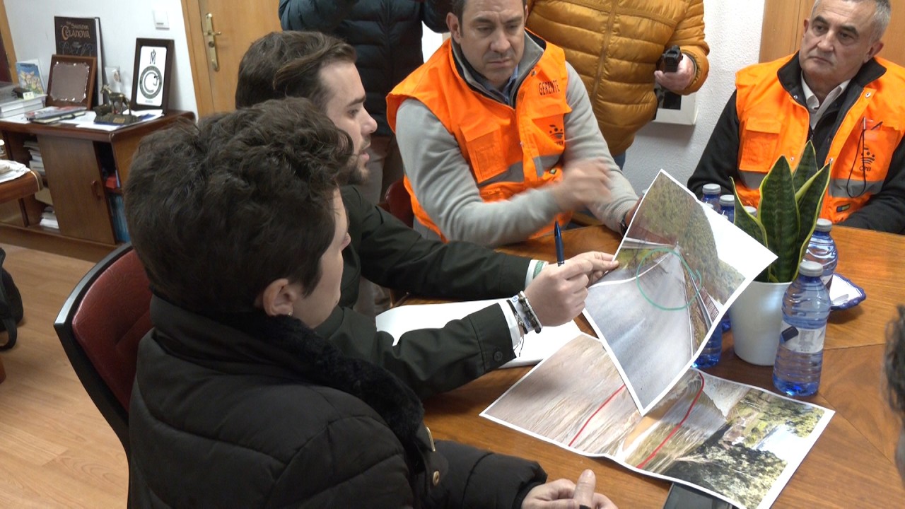 El alcalde traslada a la Diputación de Badajoz varias demandas sobre las consecuencias del temporal