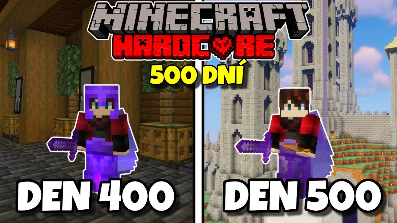 Přežil jsem 500 dní v Minecraft HARDCORU... a tohle se stalo...