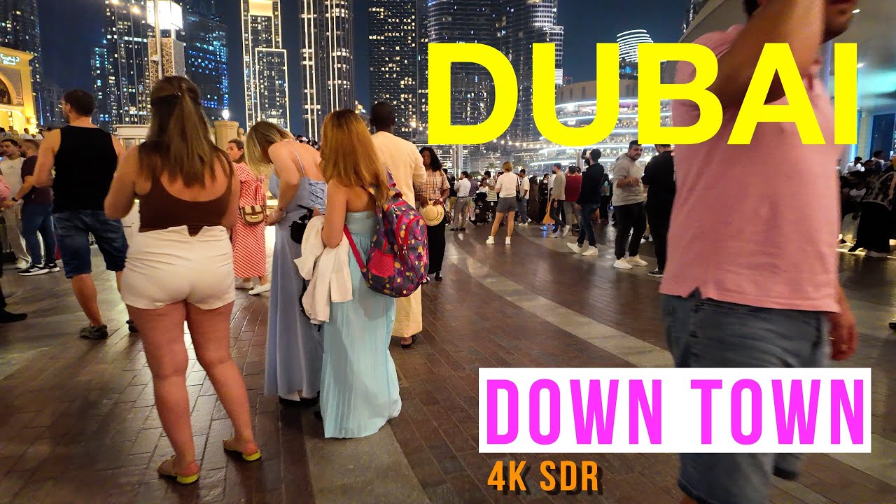 Walking Through Downtown Dubai | Fountain Promenade Night Tour | 4K | EP1 movefpv