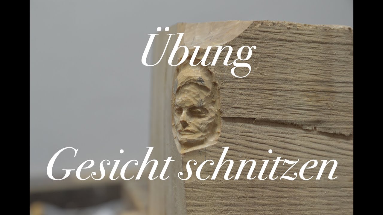 Ein Gesicht nur mit dem Hohlbohrer anlegen.