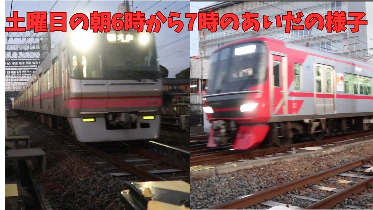 名鉄犬山踏切名鉄犬山線朝の6時から7時の間の様子#回送列車 #鉄道 #名鉄 #train #railway #電車 #犬山踏切