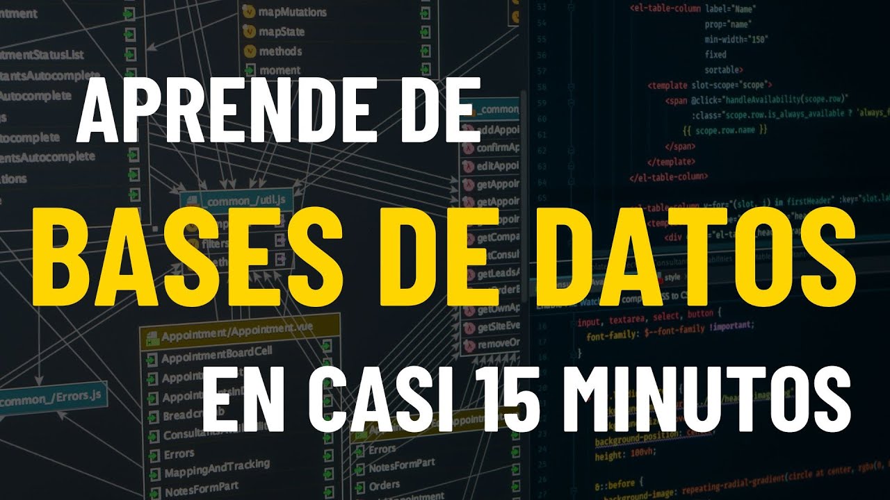 &iexcl;Aprende los conceptos b&aacute;sicos de bases de datos en menos de 15 minutos!