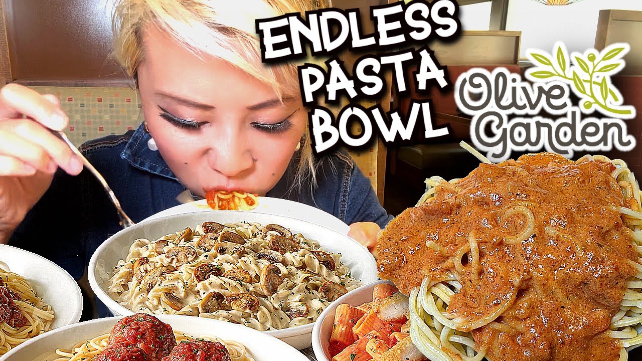 OLIVE GARDEN ENDLESS PASTA BOWL!!! HOW MANY BOWLS CAN I EAT?! #RainaisCrazy
