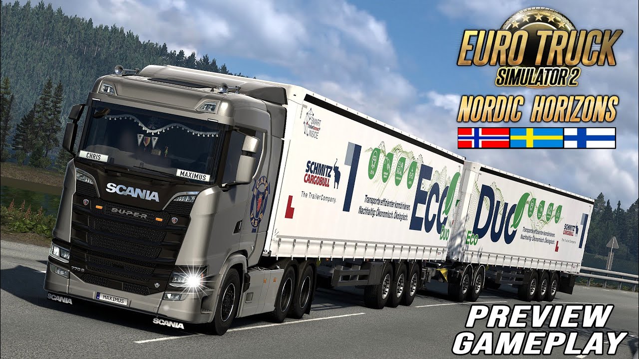ETS2 Nordic Horizons DLC - First Look - PREVIEW Gameplay 🔴 LIVE [3060] EURO TRUCK SIMULATOR 2