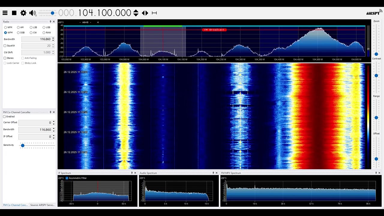 FM DX - Reception of Pop FM from København/Denmark 104,10 MHz near Hamburg/Germany 271km