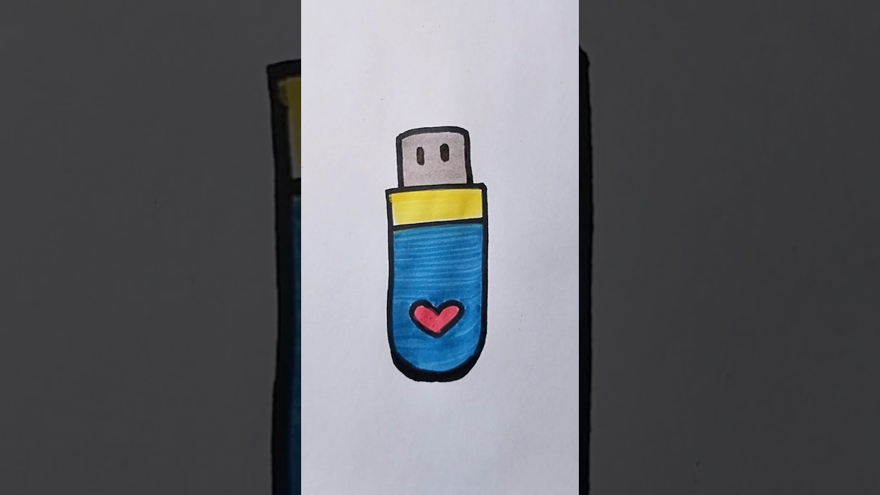 Pendrive Easy Drawing For Kids #pendrive #usb #kidstvforfun #trending #shorts #viralshorts
