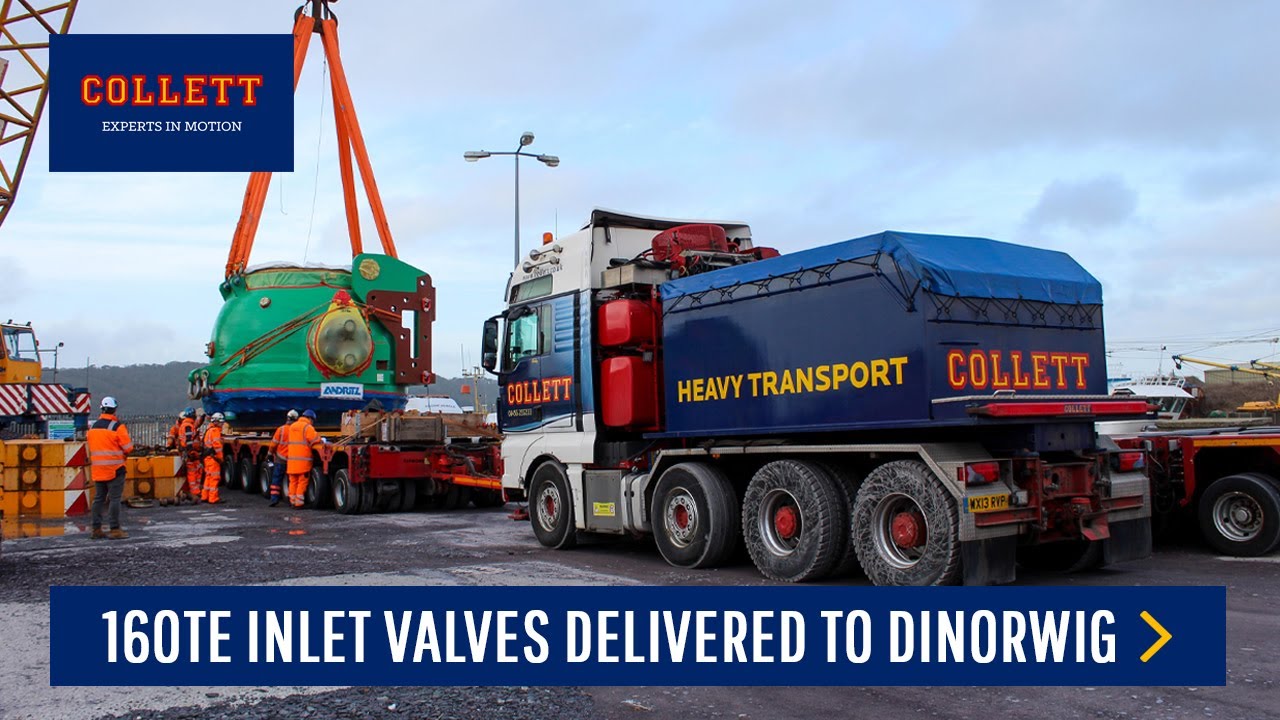 160Te Main Inlet Valves Delivered to Dinorwig Hydro-Power Station