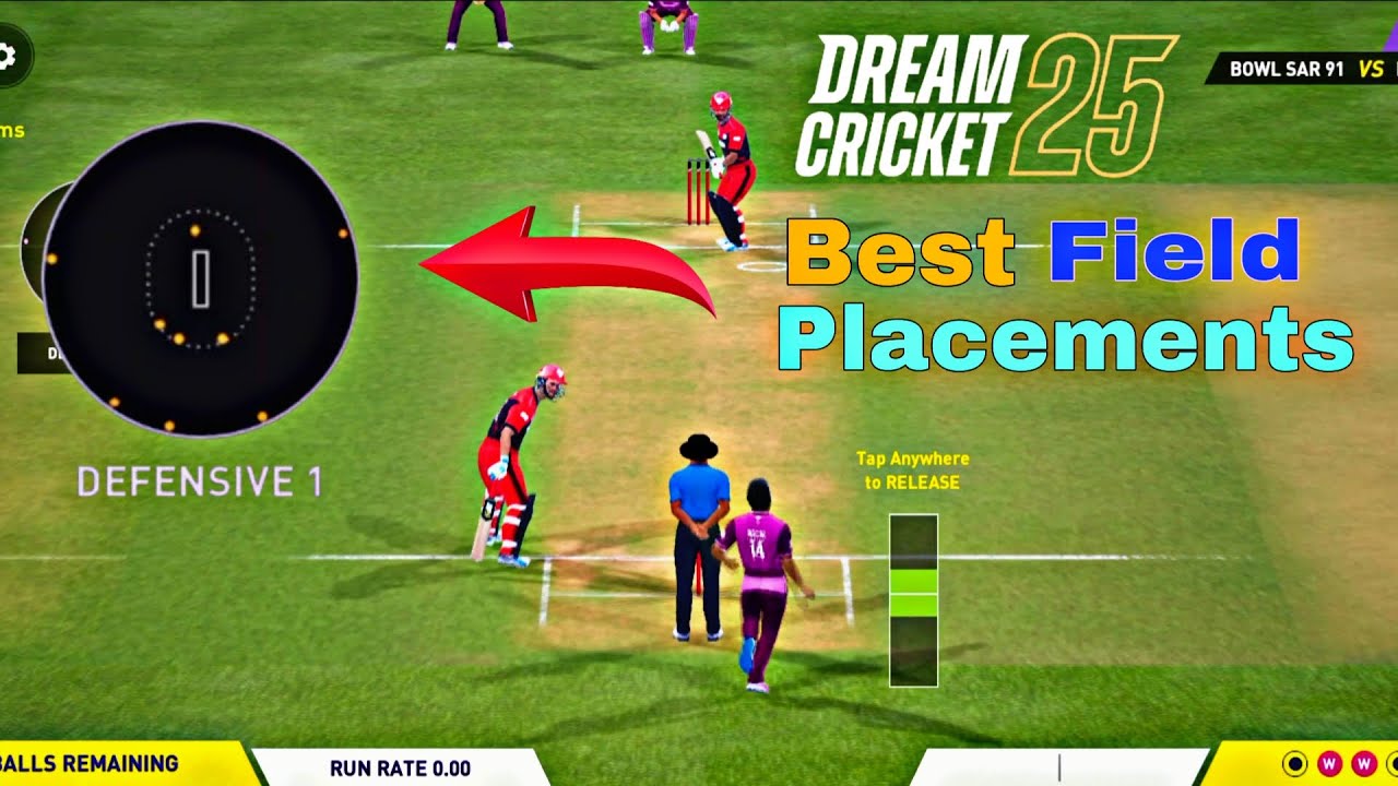Dream Cricket25 Bowling And Field Placement Tips 🔥 || Cricket Games || Mobile Games
